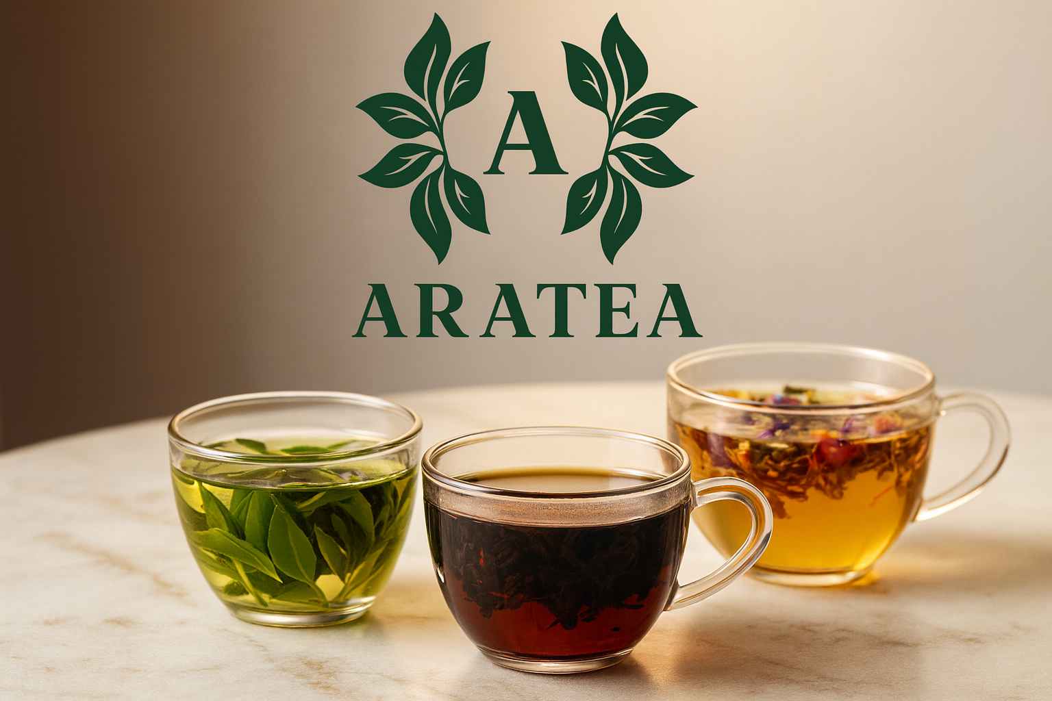 Image de marque ARATEA avec 3 thés